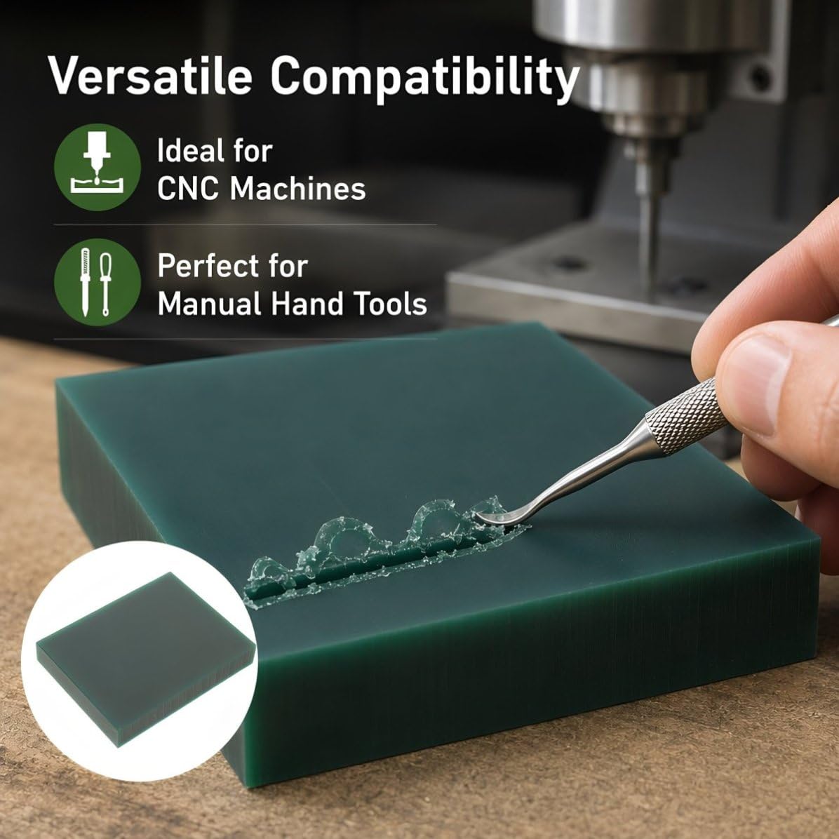 YARNOW Bloque de Cera Verde para Tallado de Joyas y Fundición, 14 Mm