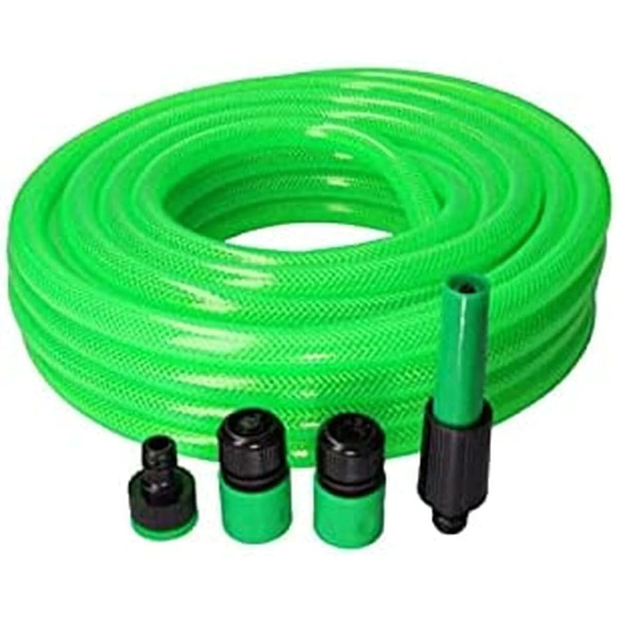 EDM Kit MANGUERA Jardin Anti-Torsion Ø Interior 19mm Ø Exterior 25mm (3/4") - Rollo 15m con ACCESORIOS