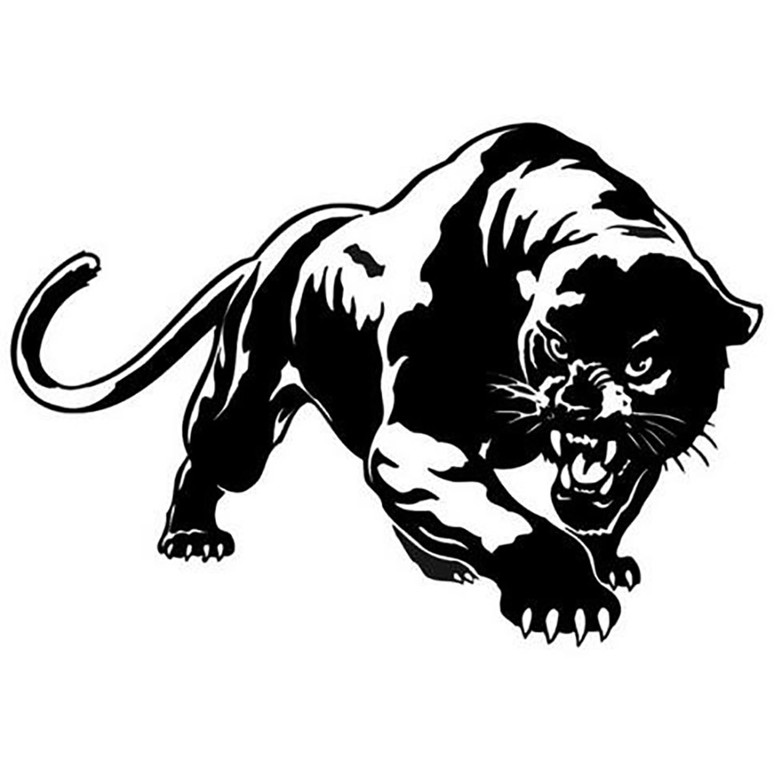 matumou Panther Car Vehicle Body Window Reflective Decals Sticker Decoration