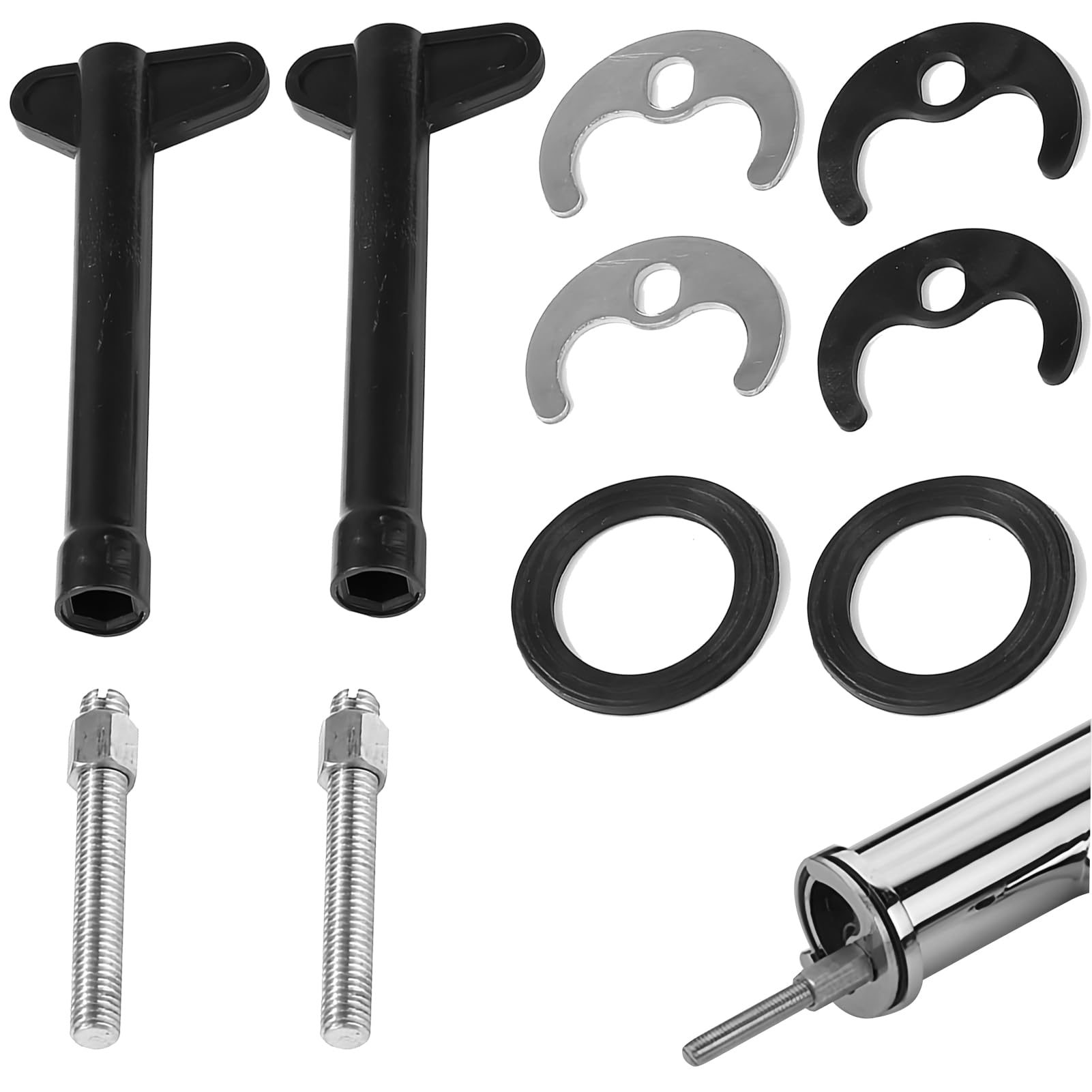 Kit De Fijación De Grifo Monobloque Mark Vitow – Perno Tipo Zapata De Caballo Para Lavabo O Cocina