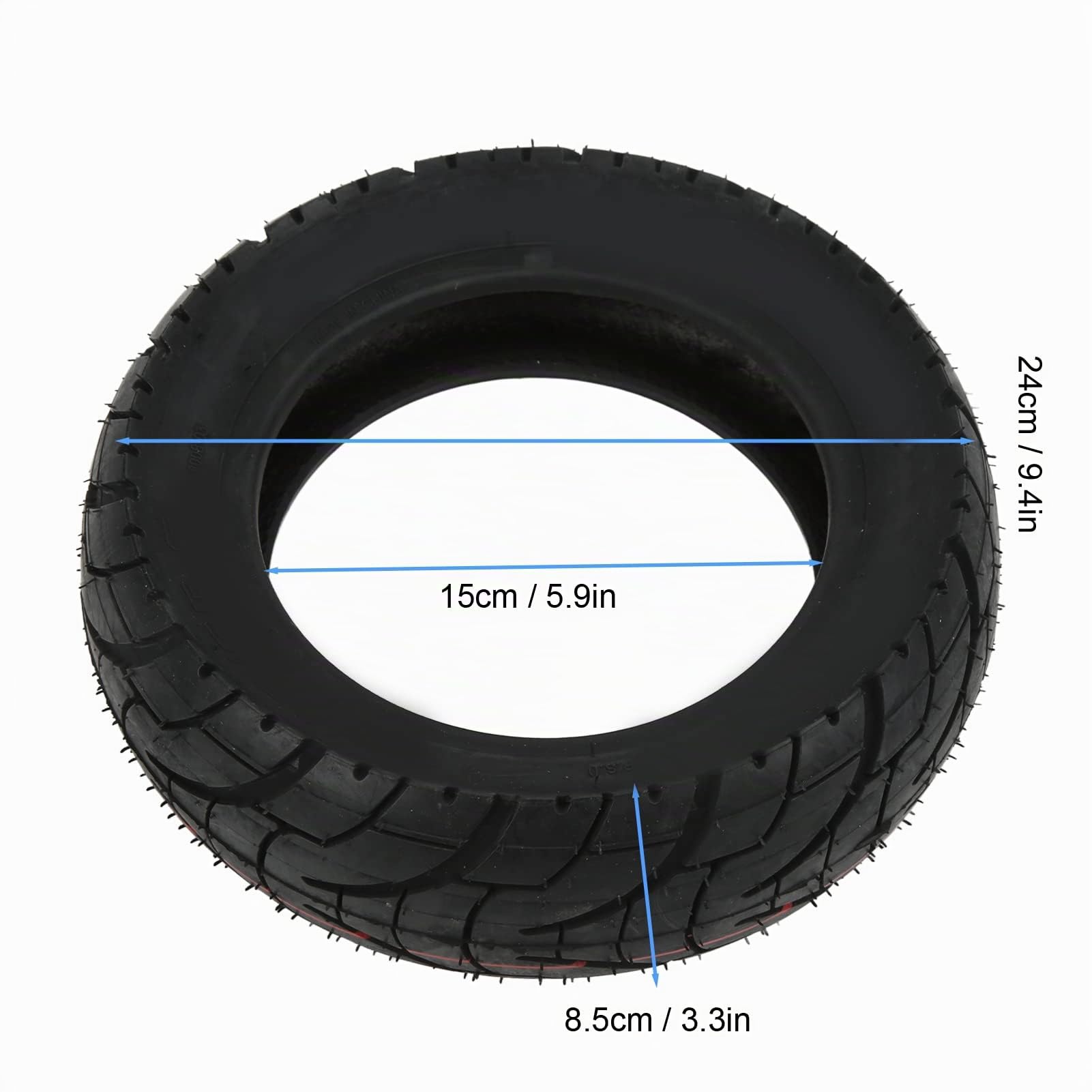 Pneus de Scooter Électrique, 10 pouces, Pneu Sans Chambre à Air Auto-Réparable, 80/60-6 Pneu Tubeless, pour Accessoire de M4 M4Pro