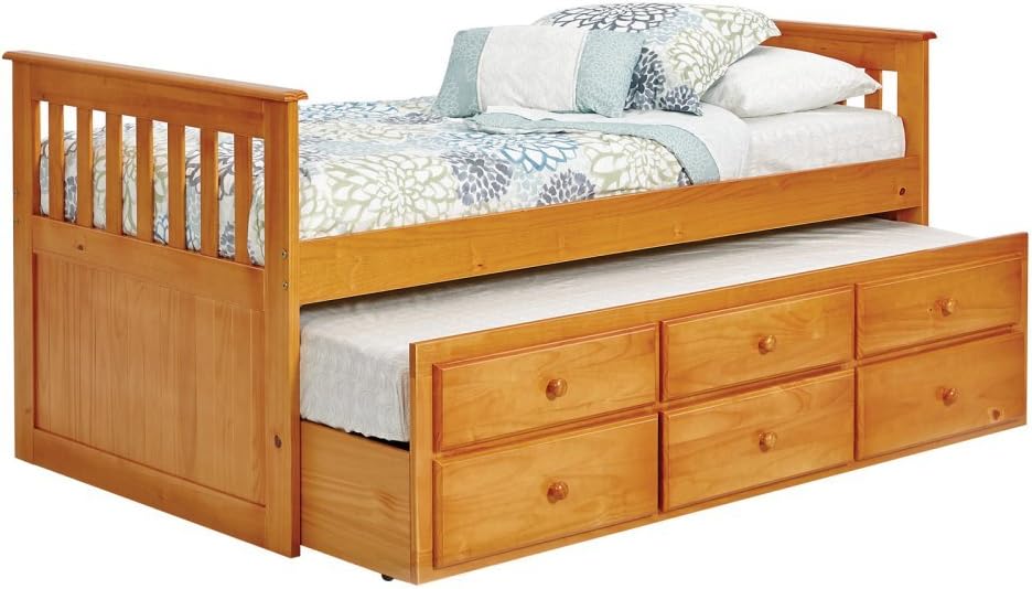 Woodcrest Pine Ridge Ethan Mission Trundle Bed -