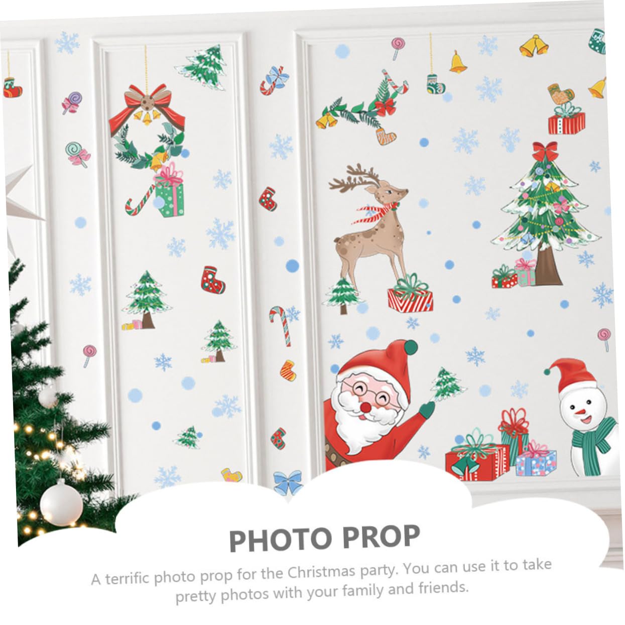 PRETYZOOM 30 Fogli Vetrofanie Natalizie La Finestra Di Babbo Natale Aggrappa Ornamento Da Appendere Di Natale Finestra Di Decorazioni Natalizie Decorazione Natalizia Pvc