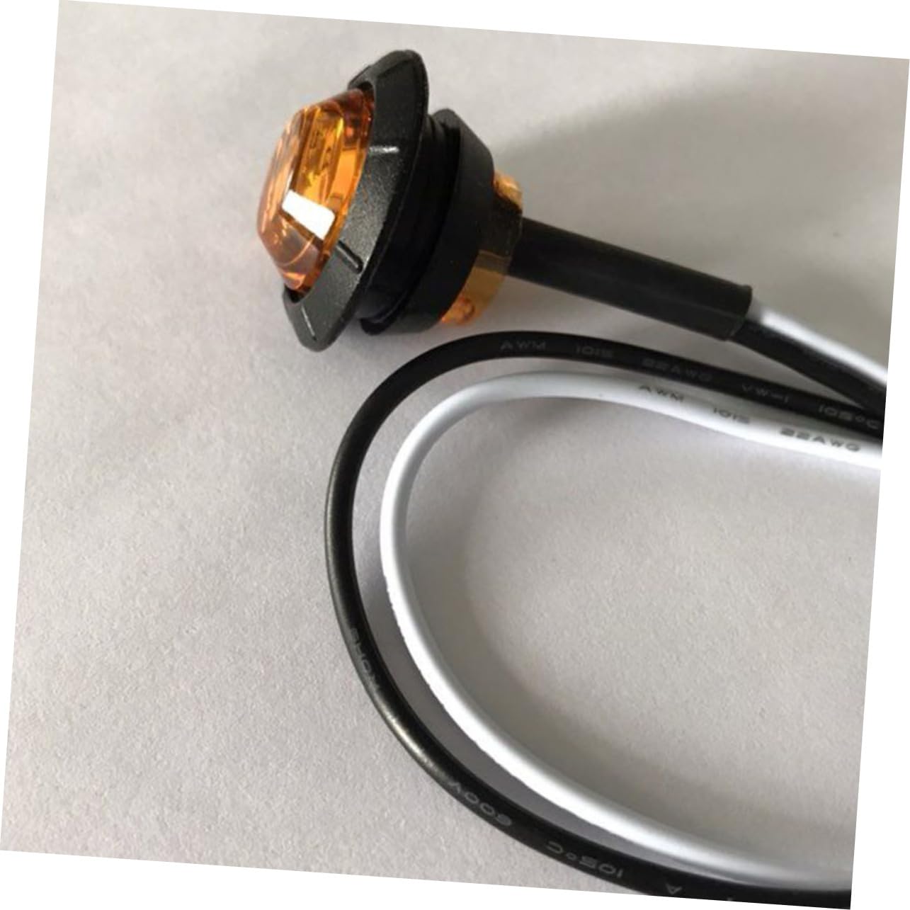 ibasenice 20 Luces Laterales Redondas de 3 LED para Camión Remolque de 12 V y Uso Prolongado