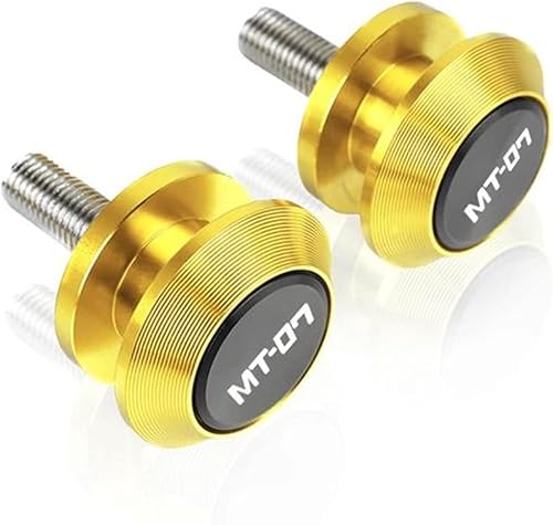 Clavijas de arranque de aluminio para motocicleta, carretes de basculante de 0.236 in, tornillos deslizantes para Yamaha MT07 MT 07 MT-07 2014 2015