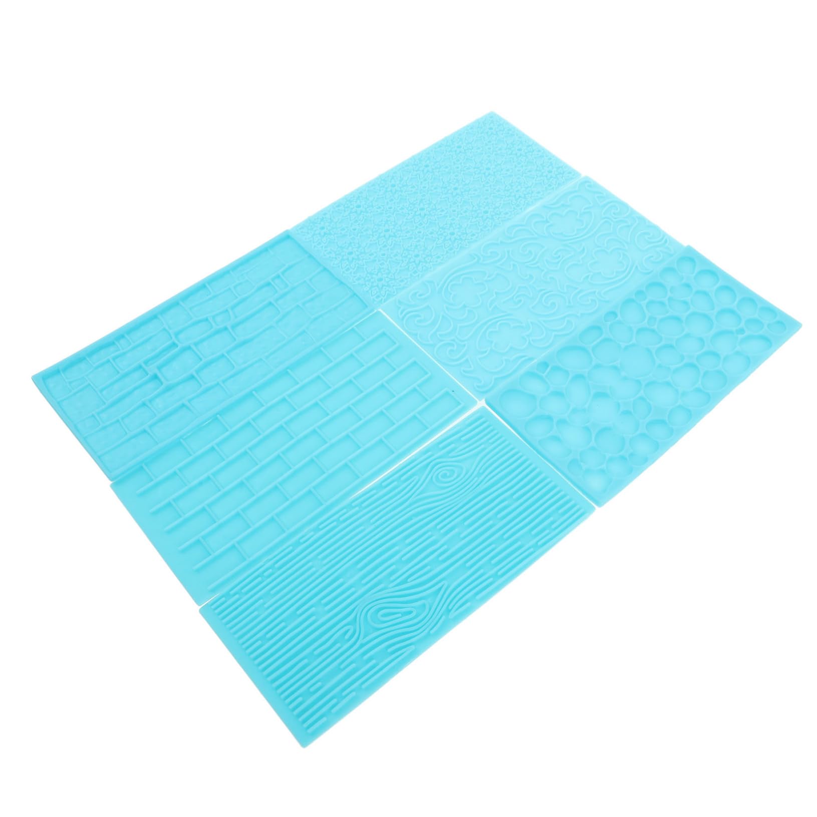 ARTIBETTER 6pcs Embossor Molds Clay Texture Impression Mat for Clay Stamps Pottery DIY