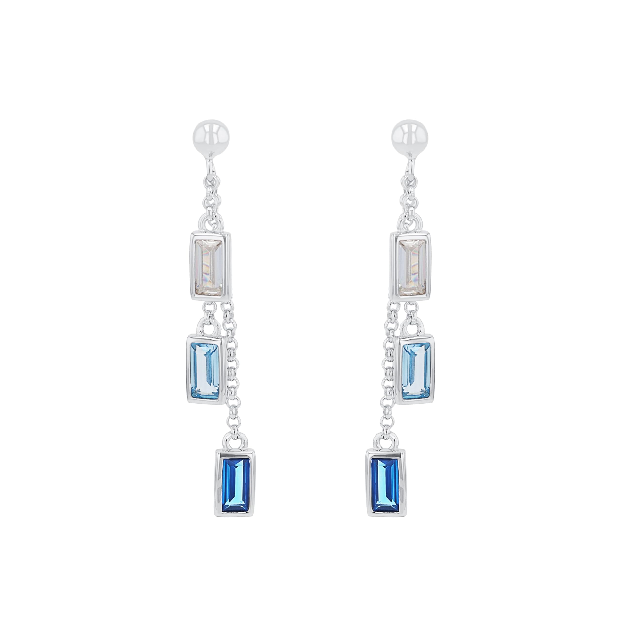 s.Oliver Pendientes de plata de ley 925/acero inoxidable para mujer. Vienen en una caja de regalo.