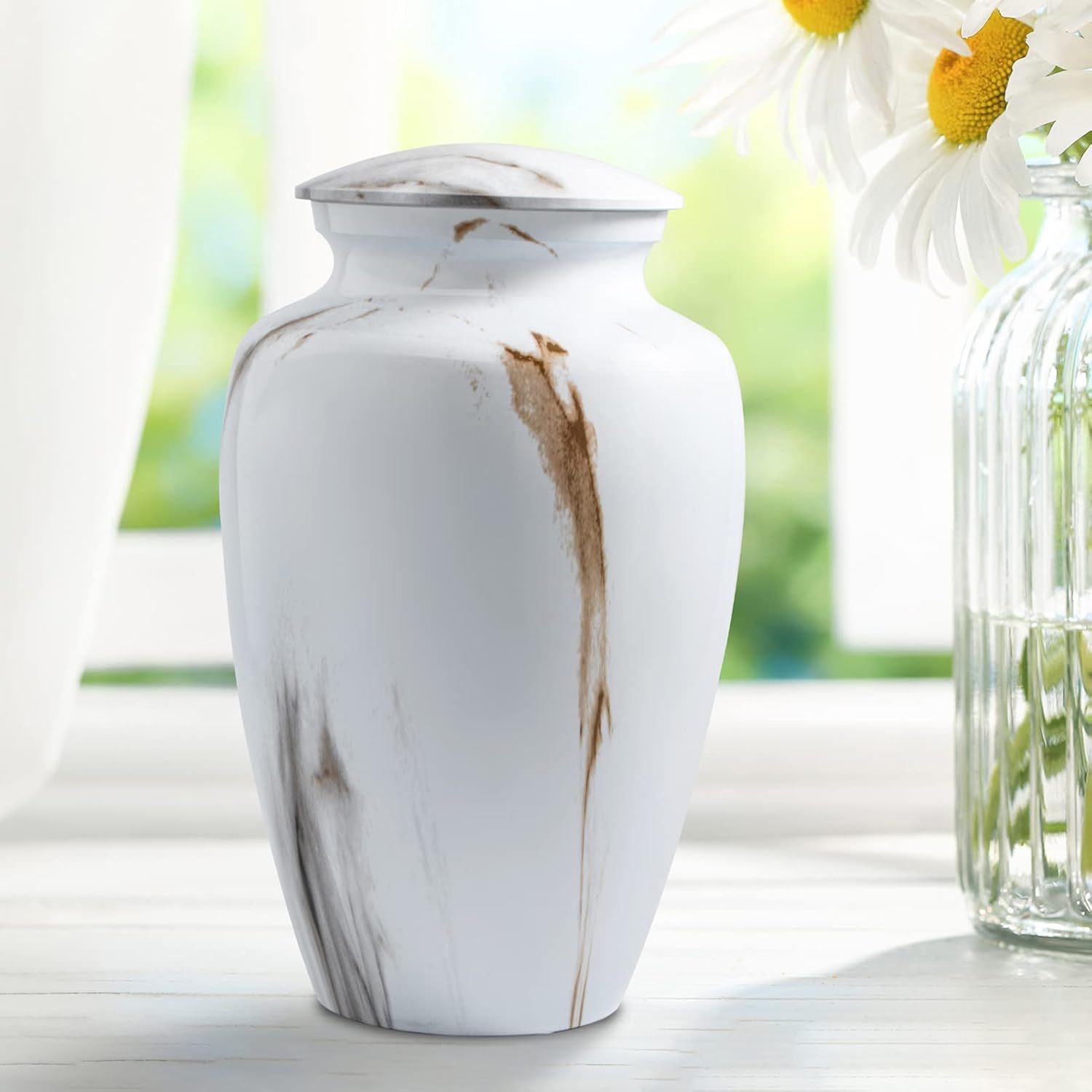Urns for Ashes Adult Male Memorial Cremation Urns for Ashes Aluminum Urns for