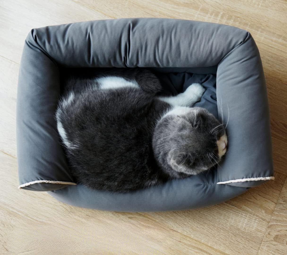 YITANA Vintage Pet Cat Sofa Bed Cat Sofas for Indoor Cats Cave Small Dogs Soft Comfortable Suede Easy Clean Fur (S 45 * 35cm,Wine Red) : Pet Supplies