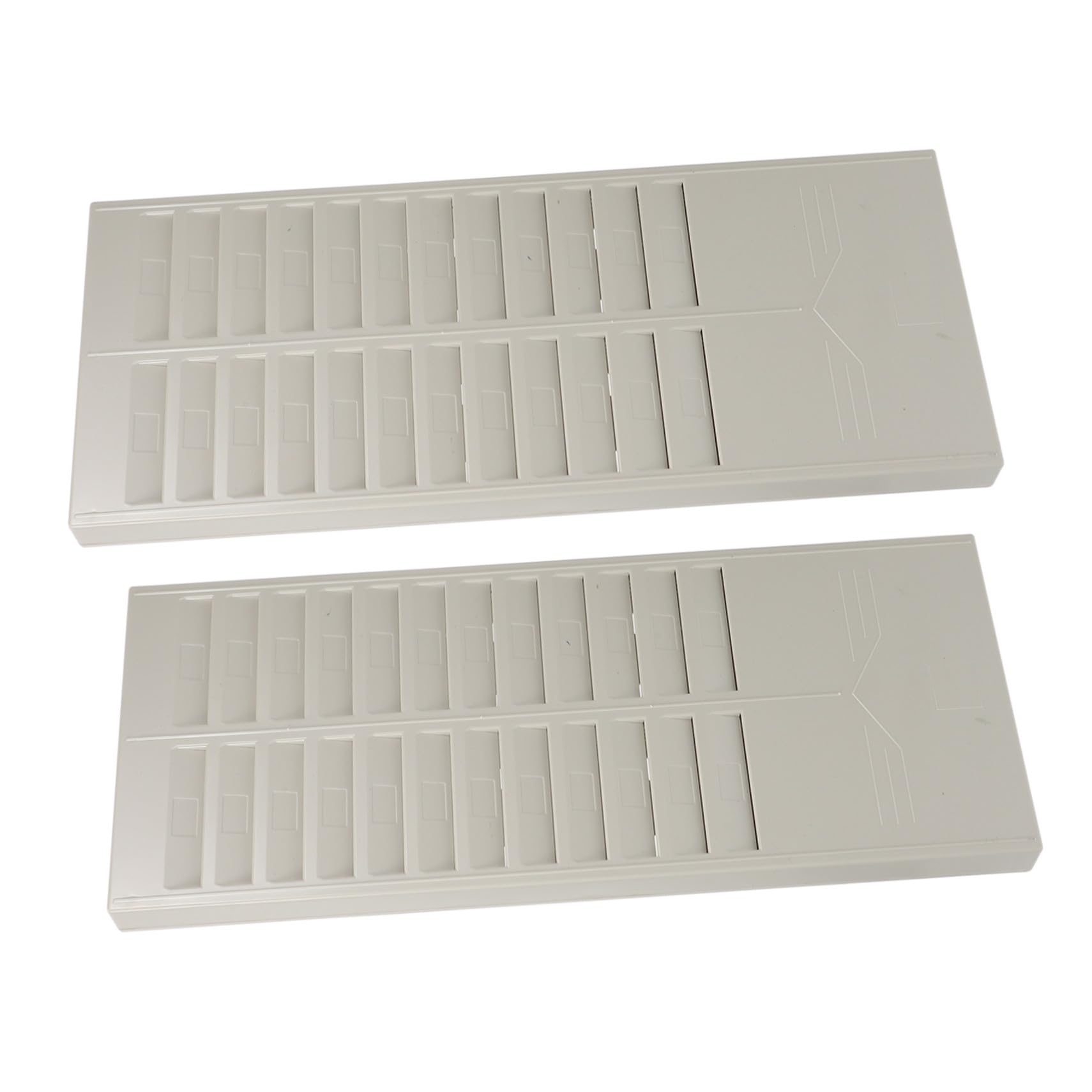 Organizador de Pared para Tarjetas, 24 Ranuras, Plástico, 2 Piezas
