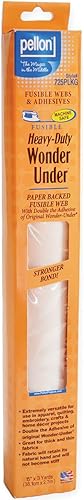 Pellon Wonder Under Fusible Web Heavy Duty 15 por 3 yardas Blanco Paquete de 1