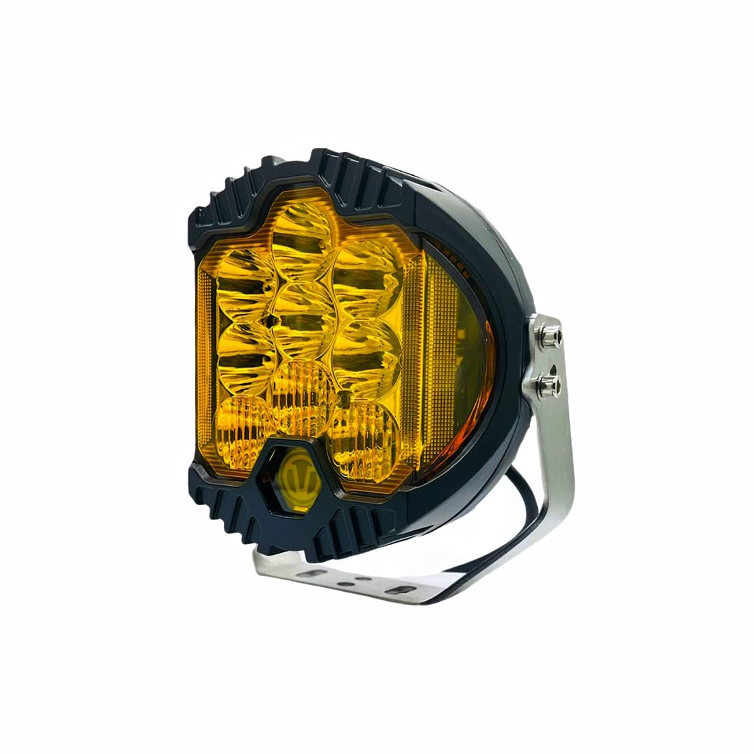 ARTAN Amber 7inch LED Offroad (combo beam) spotlight. 90watts. 8000lumens. 4x4 lights. 12v or 24v. Super bright amber light. Single unit per package