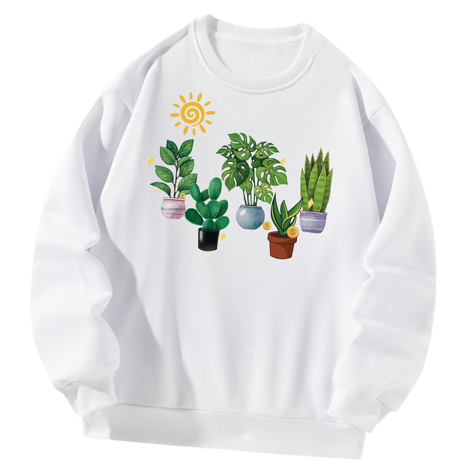 Sweatshirt for Women Casual Crewneck Sweatshirt for Vacation Shopping Sports S|Clothing Shoes & Accessories | Womens Clothing | Sweats & Hoodies-picture-55