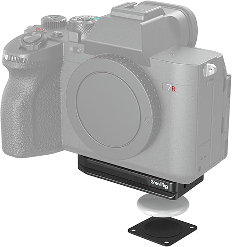 SMALLRIG Placa de liberación rápida para AirTag, placa base de montaje de cámara para tipo Arca, almohadilla de goma incorporada, tornillo de