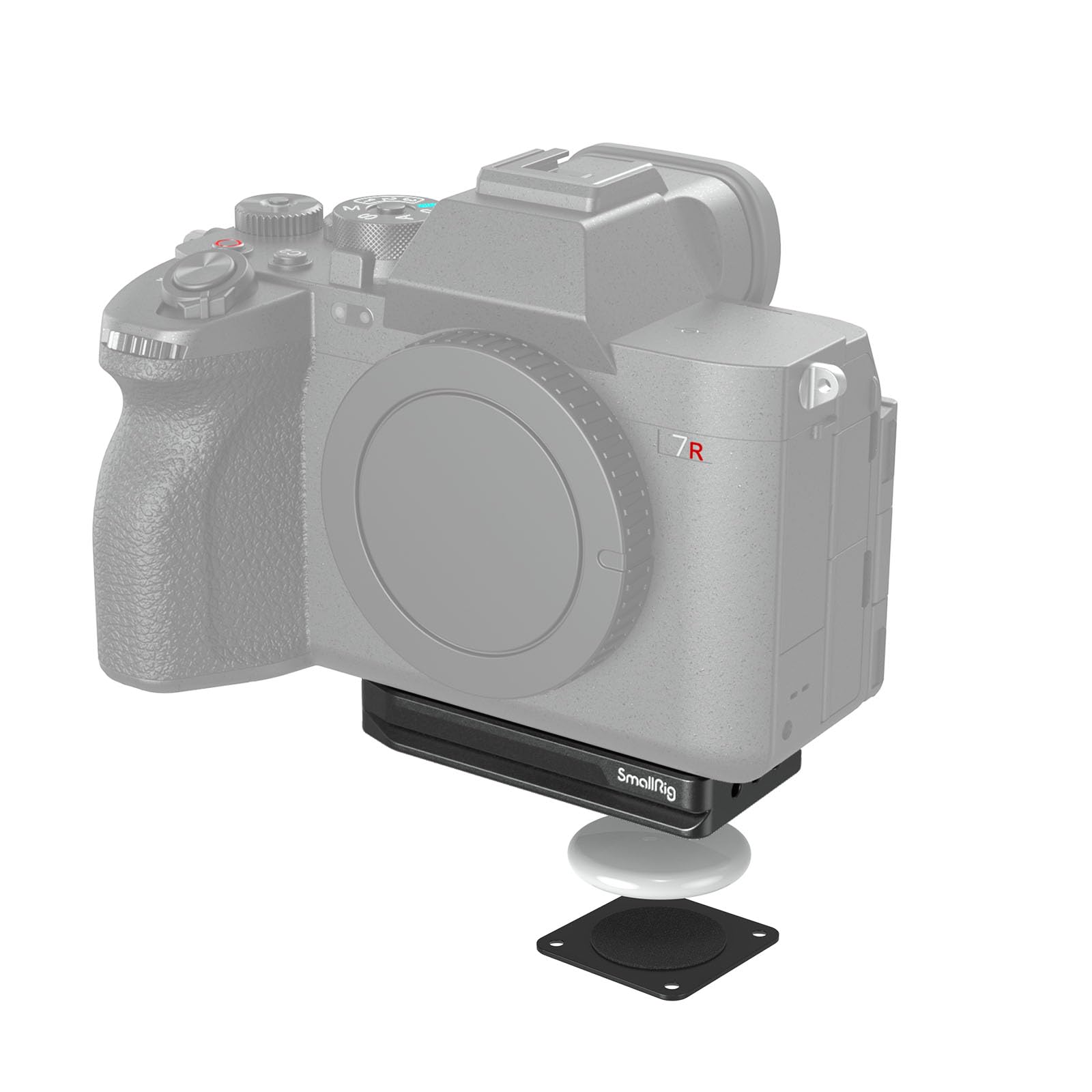 SMALLRIGQuick Release Plate for AirTag, Camera Mount Baseplate for Arca-Type, Built-in Rubber Pad, 1/4"-20 Screw for Canon, for Sony, for Nikon, for Fujifilm - MD4150ClimatePartner certified