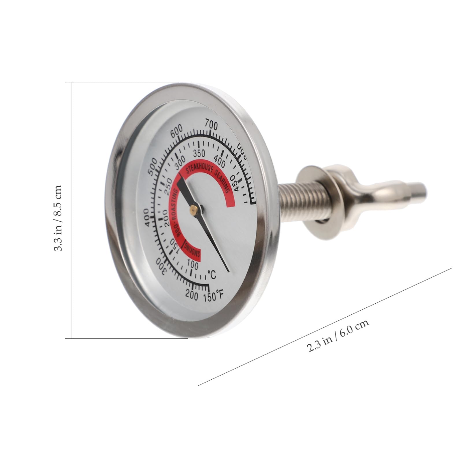 ifundom 4 Pezzi Termometro da Bimetallico per Misurazione Della Temperatura Bbq Strumento Controllo per e Grigliate Facile da Leggere e Pratico per