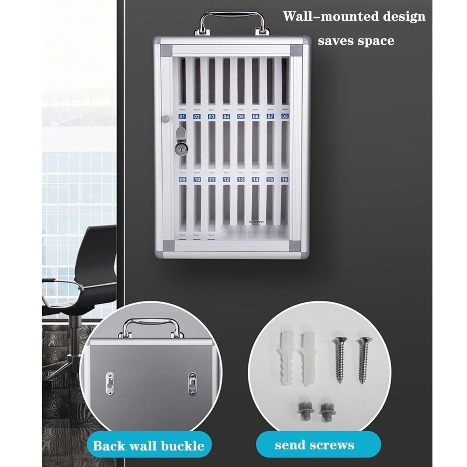 Armoire De Rangement pour Téléphone Portable De 12 À 60 Emplacements – Boîte De Rangement pour Téléphone pour Salle Classe Bureau Et Maison – Casier Mural Et De Bureau(12 Bits)