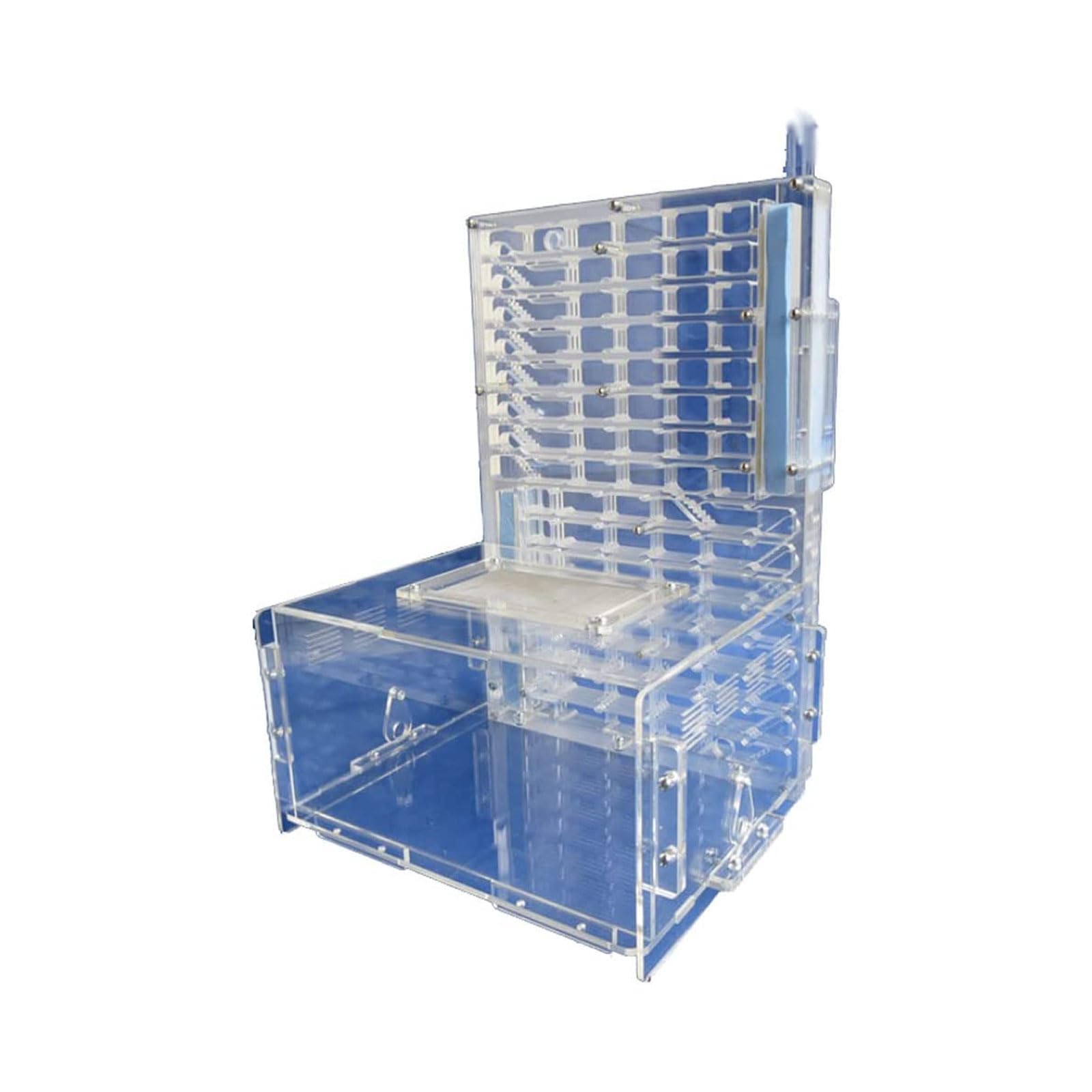 Hormiguero, Hormiguero expandible de acrílico Transparente con área Actividades y Doble Torre Agua 22,5 x 20,3 30,2 Pulgadas