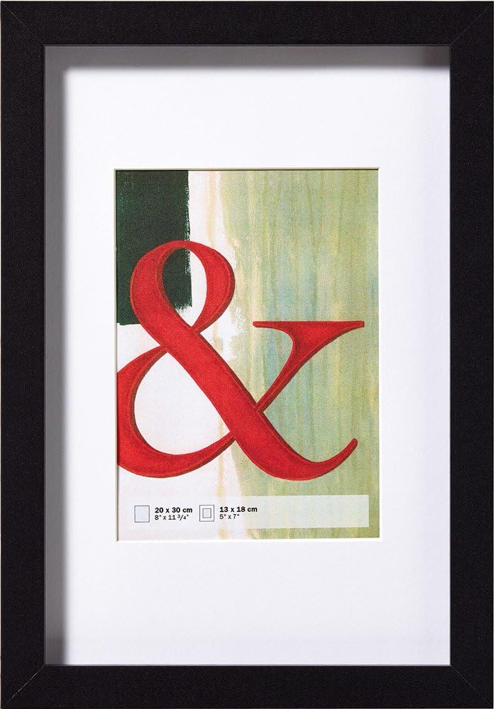 Walther Design Photo Frame, Wood, Black, 4 x 6 inch (10 x 15 cm)