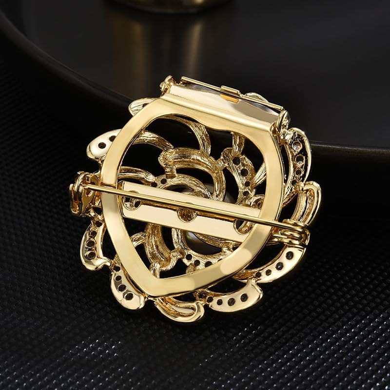 Pearl Brooch Broches Jewelry For Women Fashion Christmas Gifts Wife Mom Girlfriend, Anniversary Birthday Fine Jewelry Gifts for Her