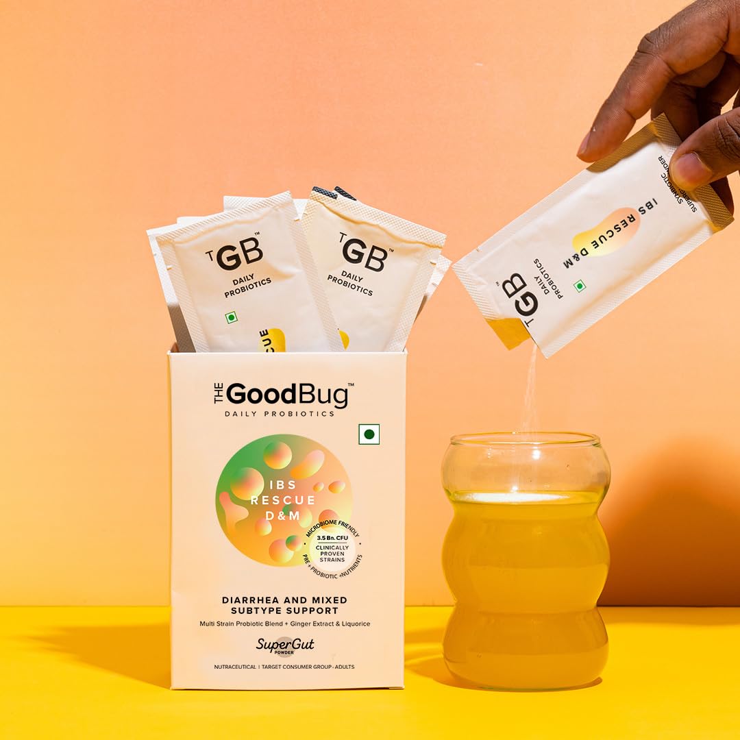 The Good Bug IBS Rescue D&M | Pre & Probiotic for Chronic Diarrhea, Watery Stools & Abdominal Discomfort Relief | Gut Health Supplement with L. rhamnosus GG & S. boulardii | 15 Day Pack 2