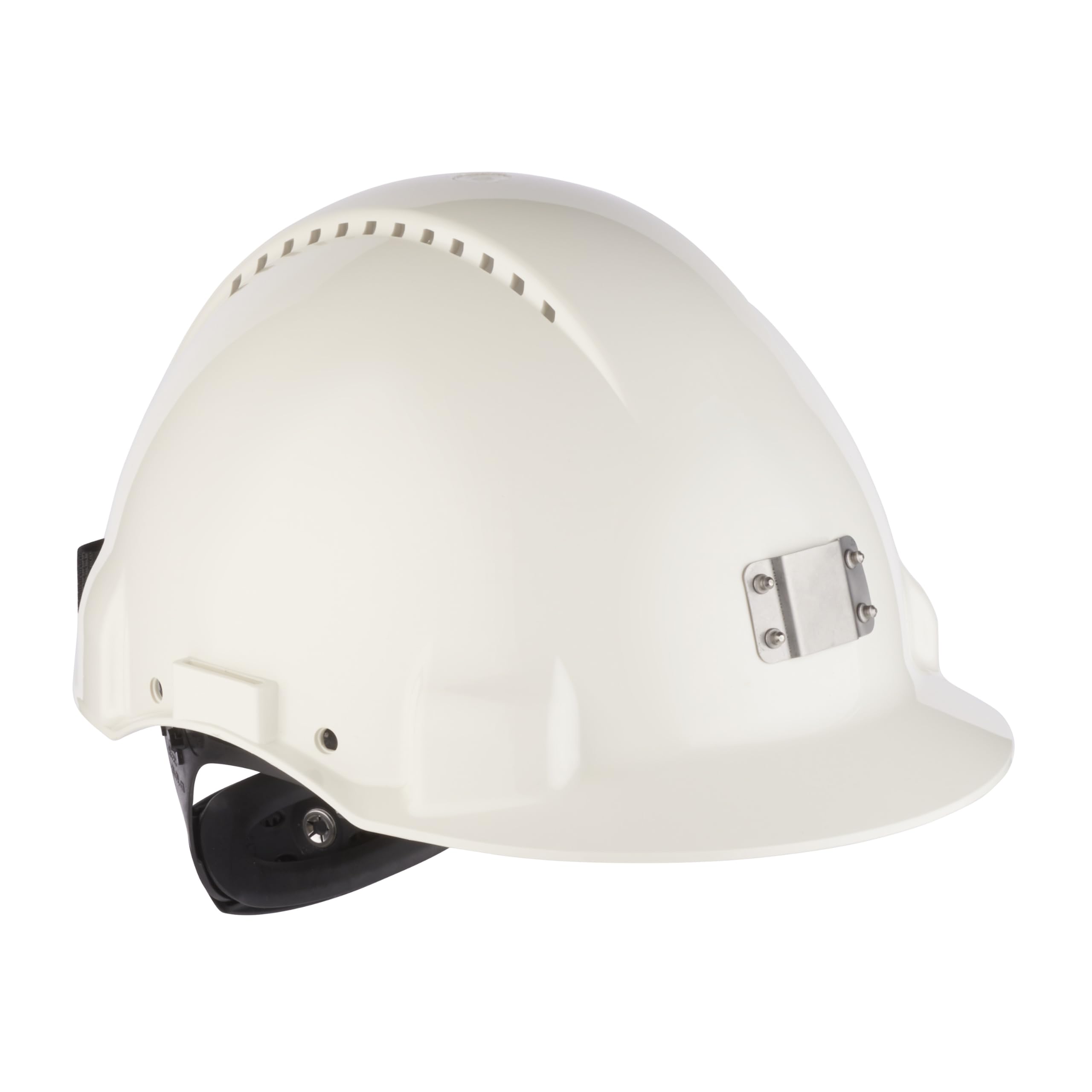 Elmetto 3M, Uvicator, cricchetto, ventilato, fascia antisudore in plastica | supporto per lampada, bianco, G3000NUV-10-VI