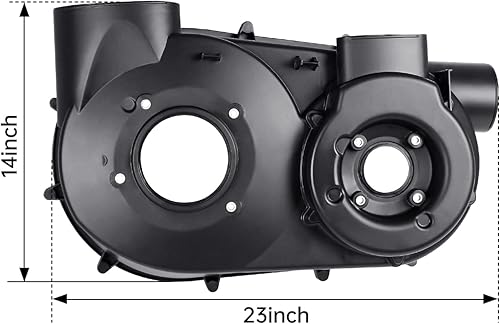 Miniatura 3 de Cubierta de embrague exterior e interior X3, cubierta de cinturón de transmisión de la placa trasera del embrague de guía de aire CVT compatible con