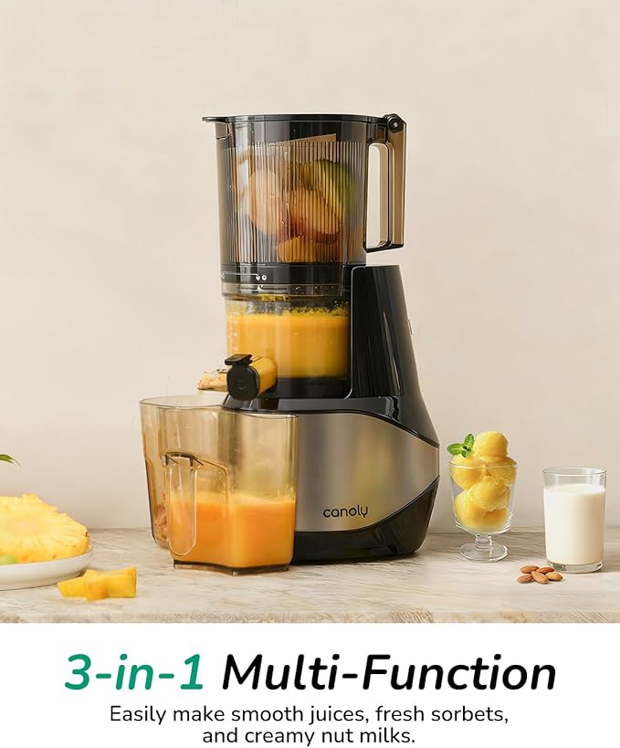 Extractor Jugos Prensado Frío Boca Ancha 6 Pulgadas 3 en 1 2 miniatura 2