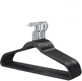 Only Hangers No Flock Space Saving Hangers, Black, Set of 20