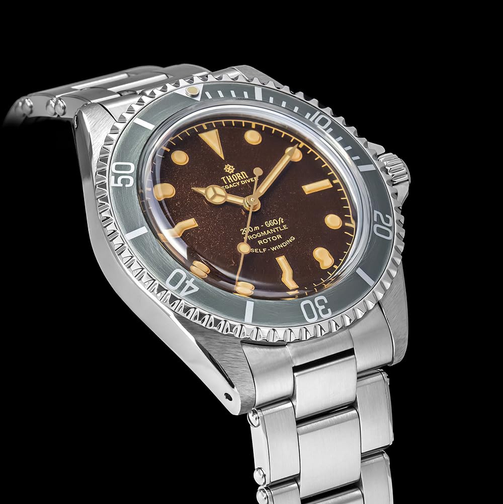 Thorn T023 V2 Diver męski zegarek PT5000 automatyczny mechaniczny zegarek na rękę szafirowy wodoodporny vintage luksusowe zegarki
