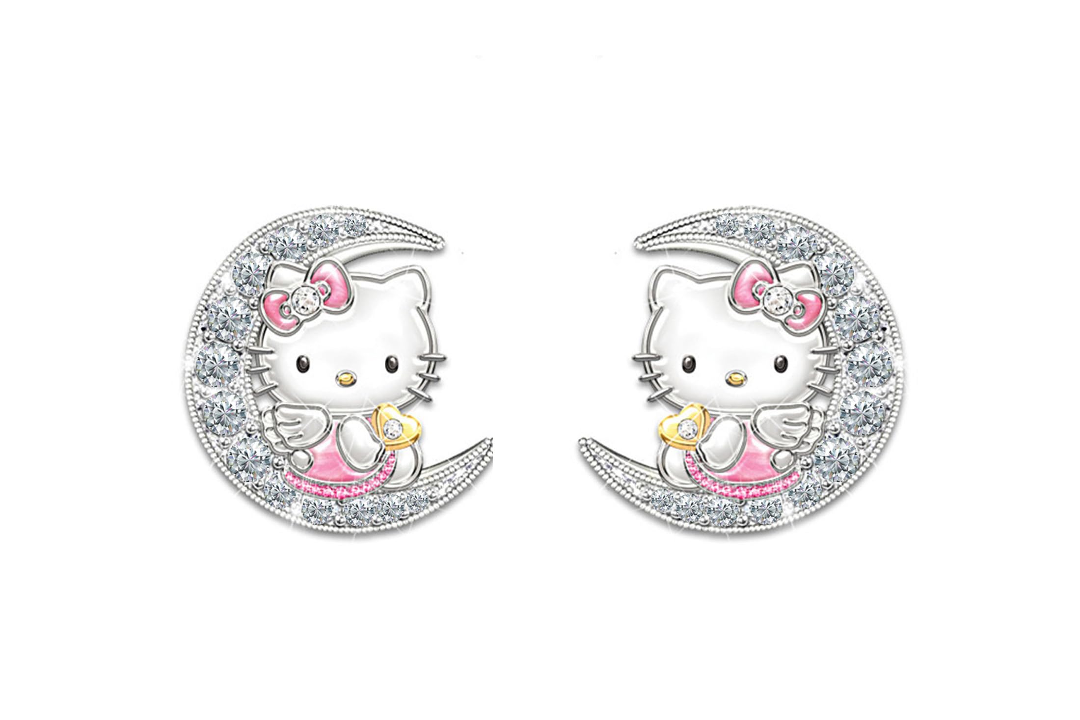 silver earrings for women, 925 Sterling Silver cute cat Earrings, zirconia cute cat stud earrings For Women Girls kids, birthday Gift