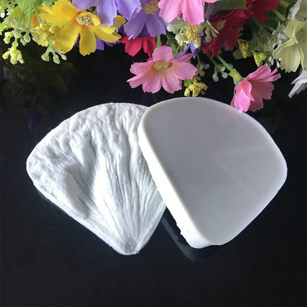 Cake Silicone Moulds, 5er-Set Silikonform mit Blumenader Fondant Rose Venened Mould for Cake Decoration