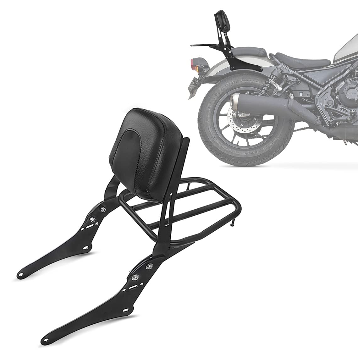 Buy Craftride Sissy bar MD4 for Honda Rebel 500 1721 + luggage rack