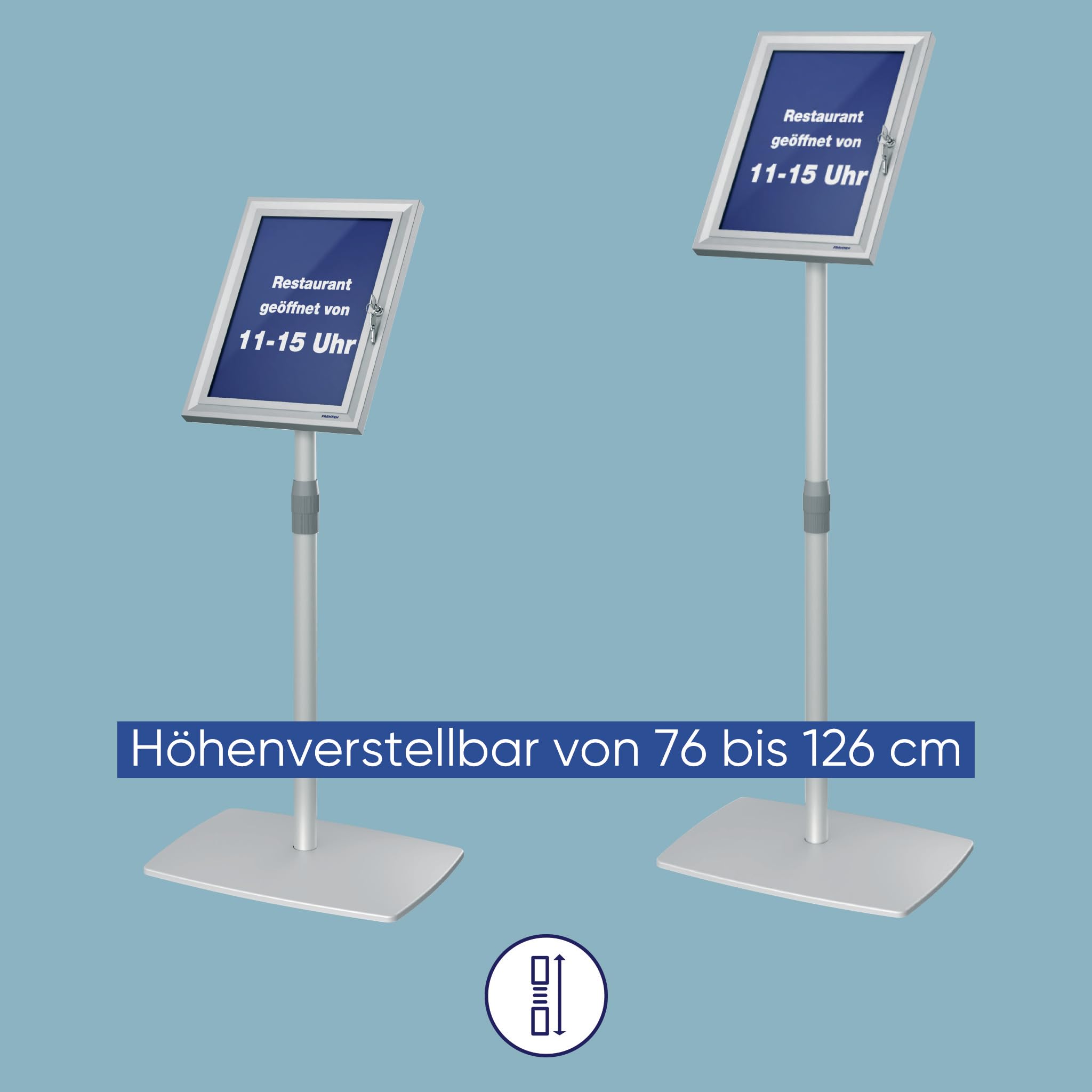 FRANKEN PRO BS0907L Security - Soporte para carteles (A4, con cerradura)
