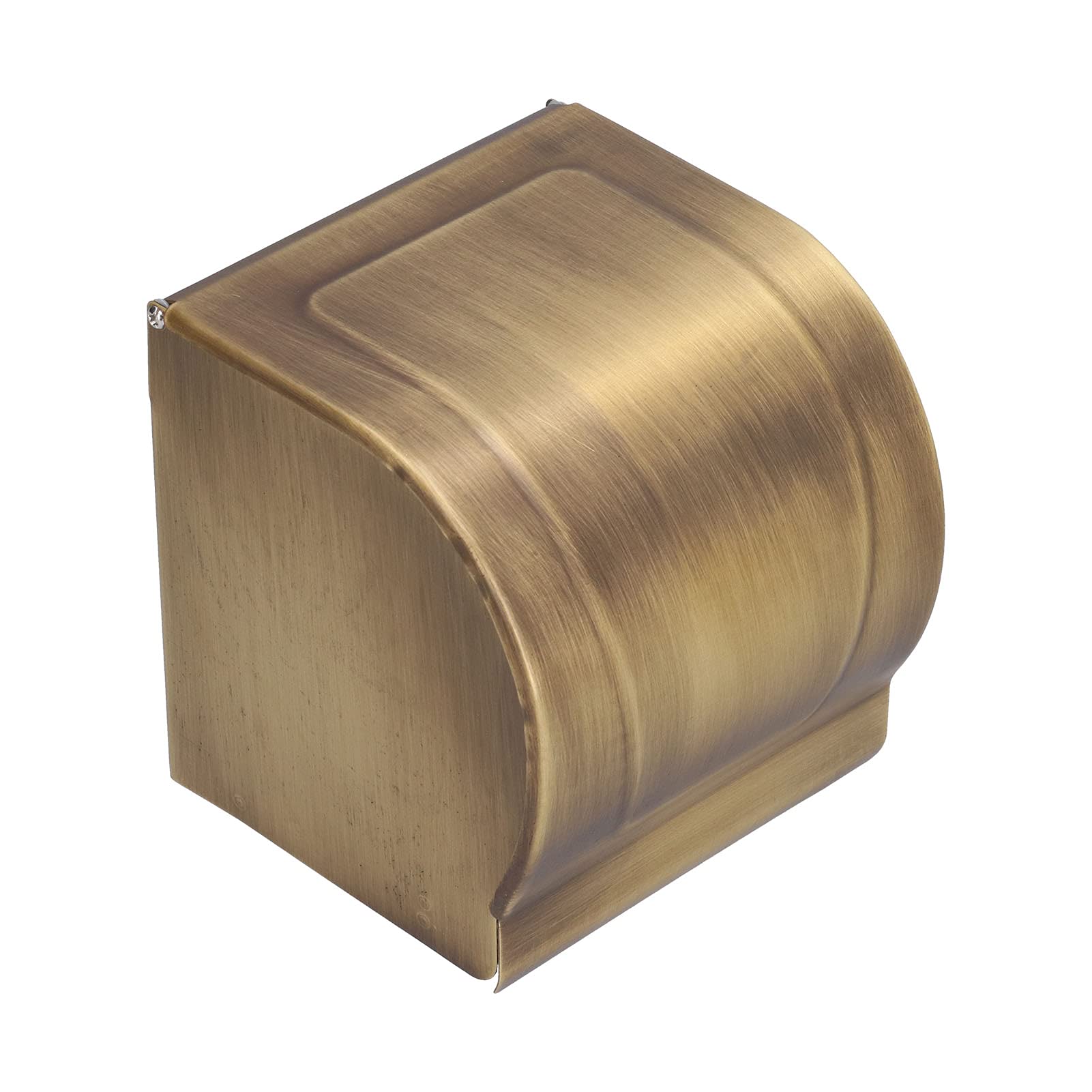 Paper Roll Holder & Dispenser, Toilet Paper Holder with Waterproof Cover in Wall Mounted Toilet Roll Holder, Copper