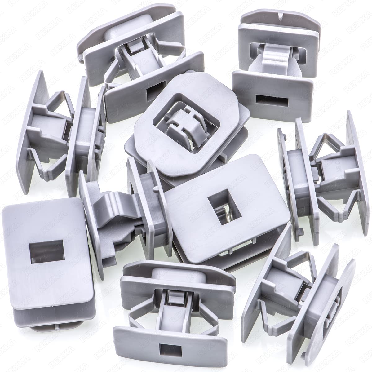 Rexka 10pcs Rocker Panel Moulding Clip for Ford 500 6G1Z-5410182-A