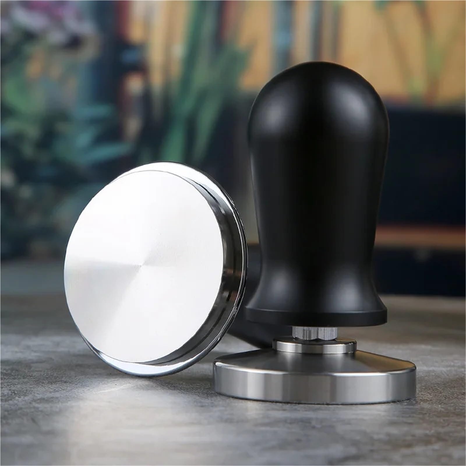 51 Mm 53 Mm 58 Mm Resorte Calibrado 30 Lbs Presión Constante Base De Acero Inoxidable Espresso Tamper Reemplazo Accesorio De Barista(58mm,Walnut)