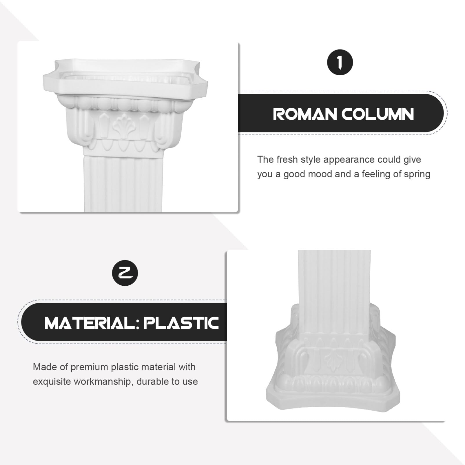 BESPORTBLE Colonna Romana Decorativa Stile Retro Per Matrimoni Statue Eleganti Per Giardino Decorazioni Esterne