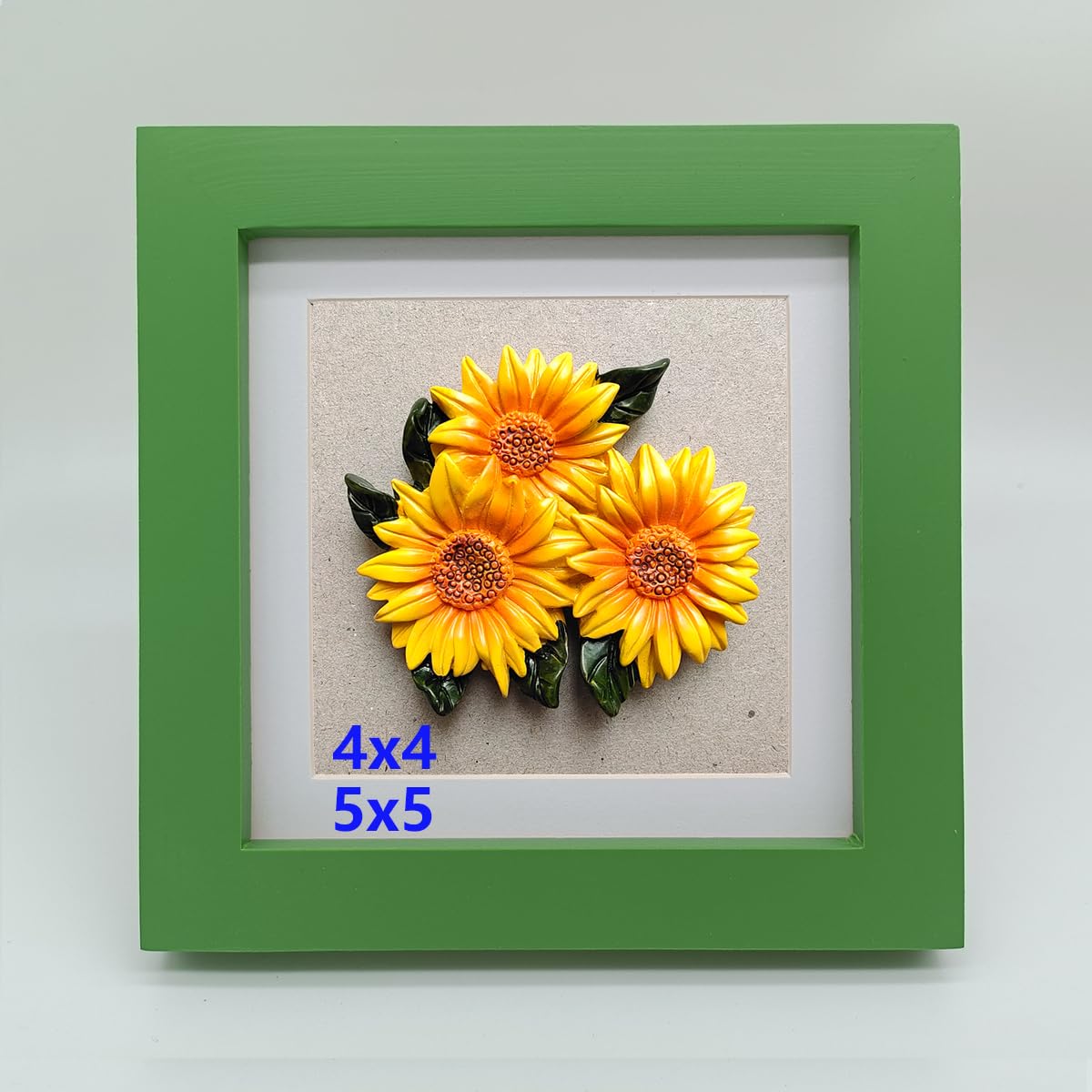 ZXT-parts 5x5 Solid Wood Green Picture Frame