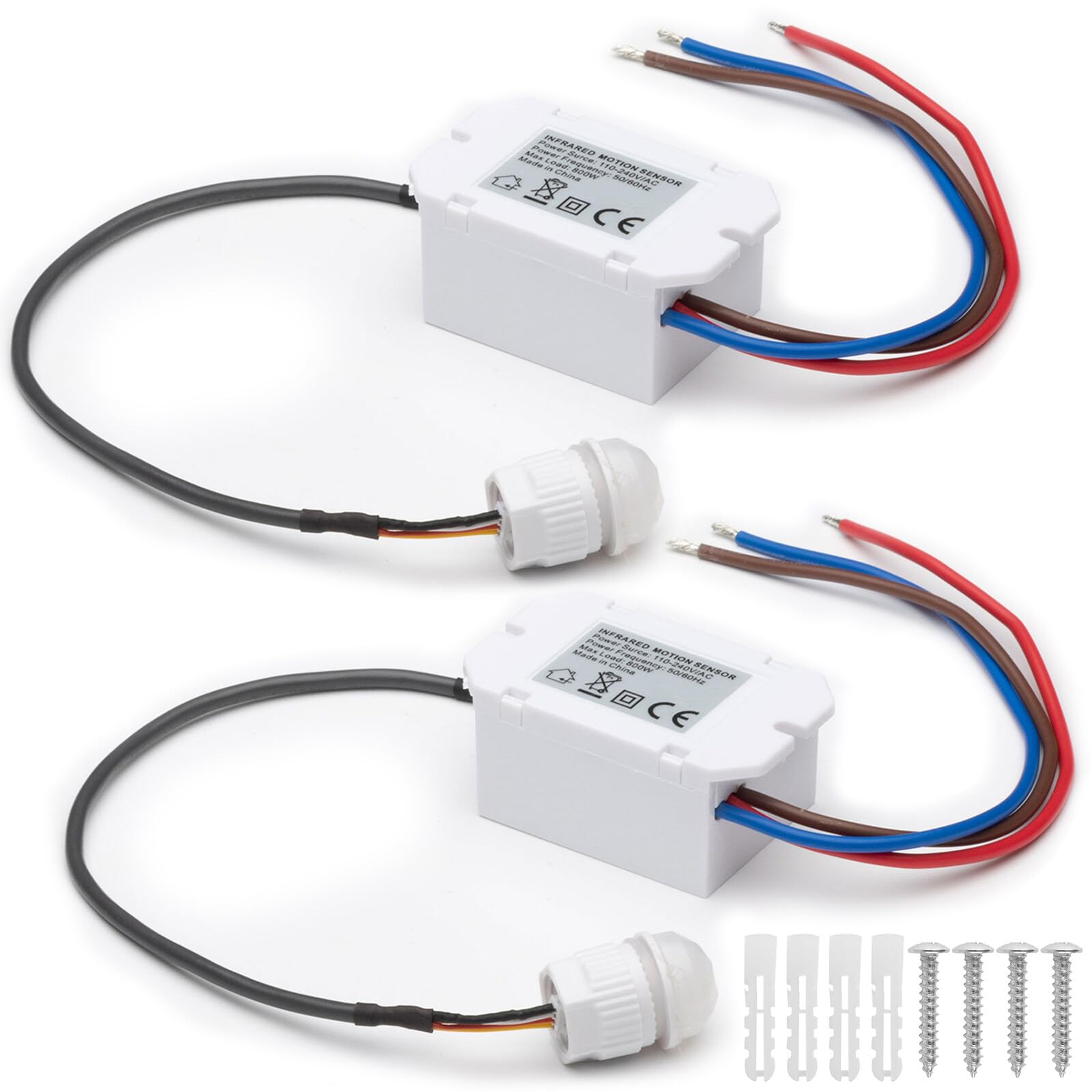 Interruttore Sensore Movimento A Infrarossi - Mini Rilevatore 360° Per Interni, 220V, Regolabile - Foto 2