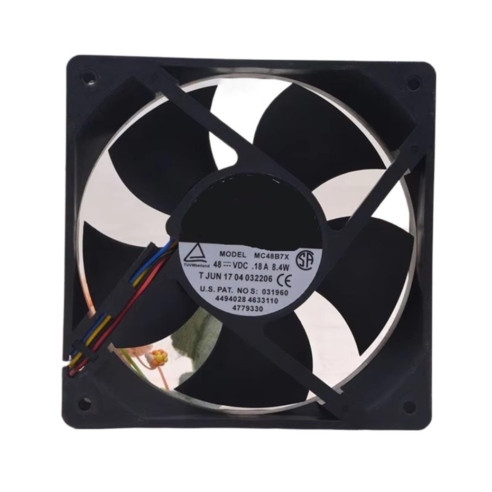 UITGVDQAT MC48B7X DC 48V 8.4W 120x120x38mm 4-Wire Server Cooling Fan