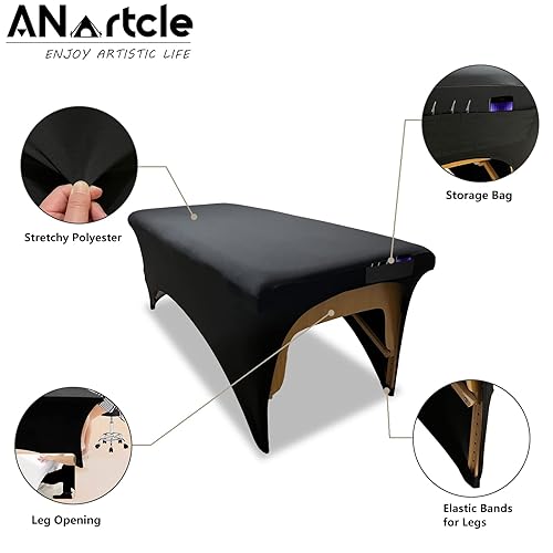 Miniatura 3 de ANartcle Funda de cama para pestañas, excelente funda protectora para mesa de pestañas o cama de masaje de 6 pies, sábanas de pestañas, funda de