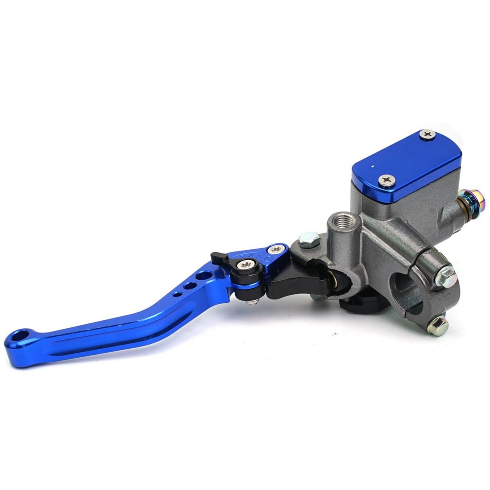 Ouvecr Left Blue Motorbike Brake Levers 22Mm Motorcycle Master Cylinder Lever Brake Hydraulic Clutch Pump(Left Blue)