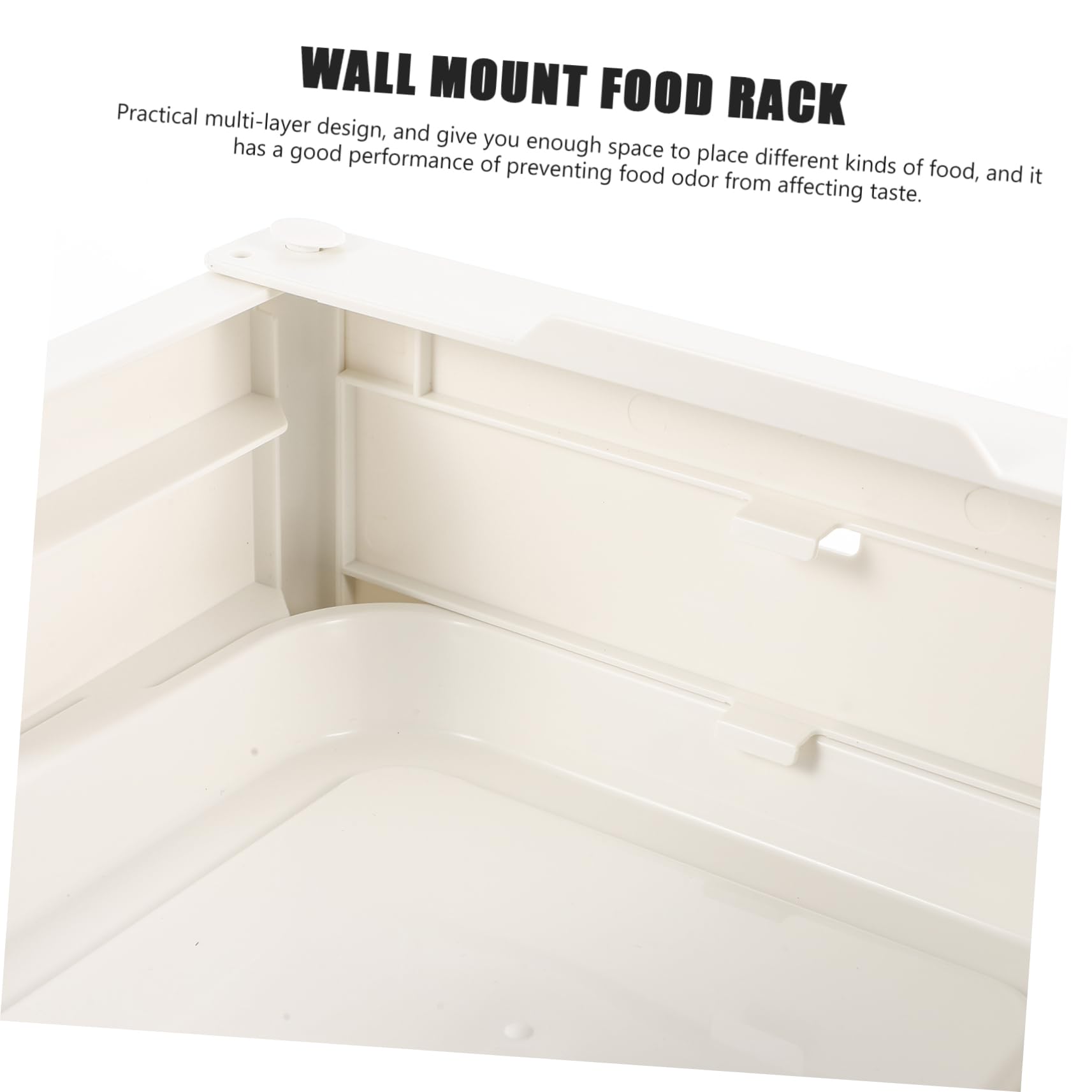 OFFSCH Multi Kitchen Food Storage Rack Punch Vegetable Tray for Hotpot Bbq Material with Sliding Access Space Saving Wall Mounted Design Food Tray Rack