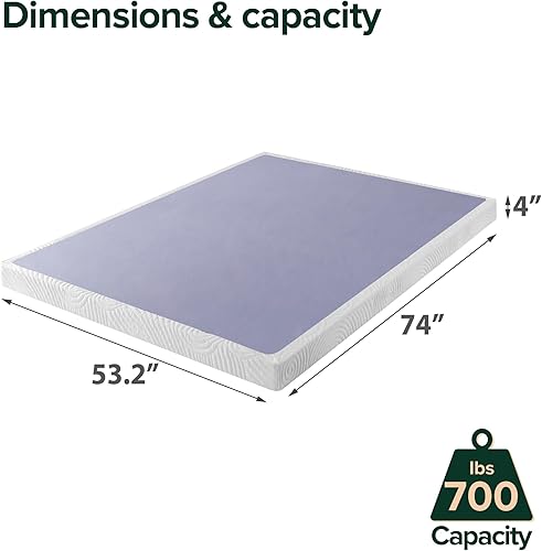 Vista 15 de Base estándar para colchón, metal, soportes de madera, fácil montaje de Zinus Walter