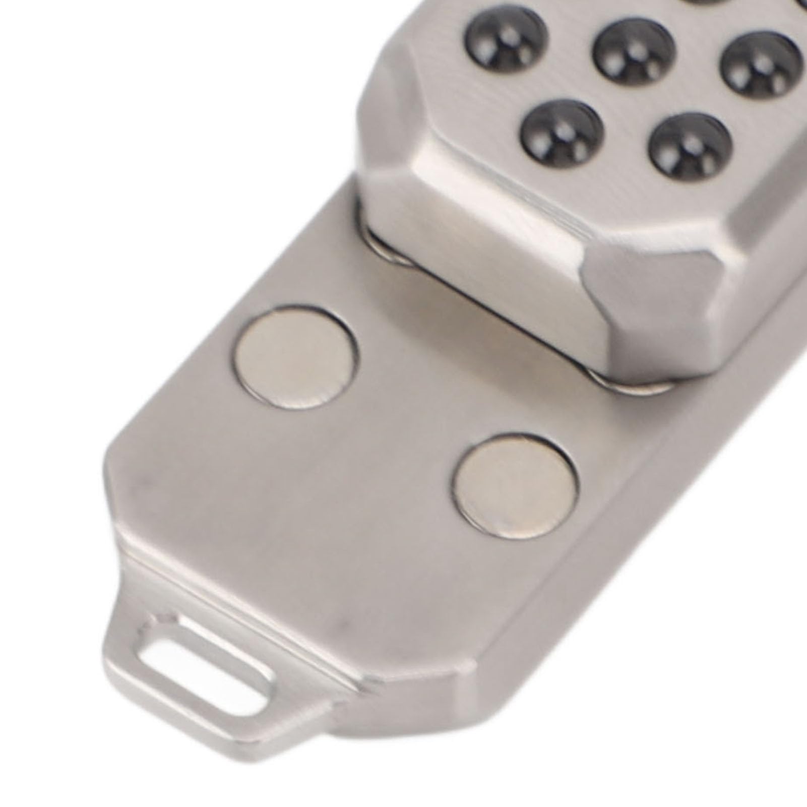 Fabater Giocattolo con Cursore per Carte Push Antistress in Acciaio Inossidabile per la Meditazione, Cursore a Mano Portatile per Viaggi/casa, Materiale in Acciaio Inossidabile 304