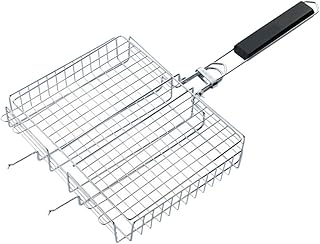 Luxshiny Churrasqueira Dobrável 1 Peça Pequena Churrasqueira Externa Portátil Para Churrasco Mini Churrasqueira Para Piquenique Churrasqueira Para Churrasco Grelha Para Peixes Mini Grelha