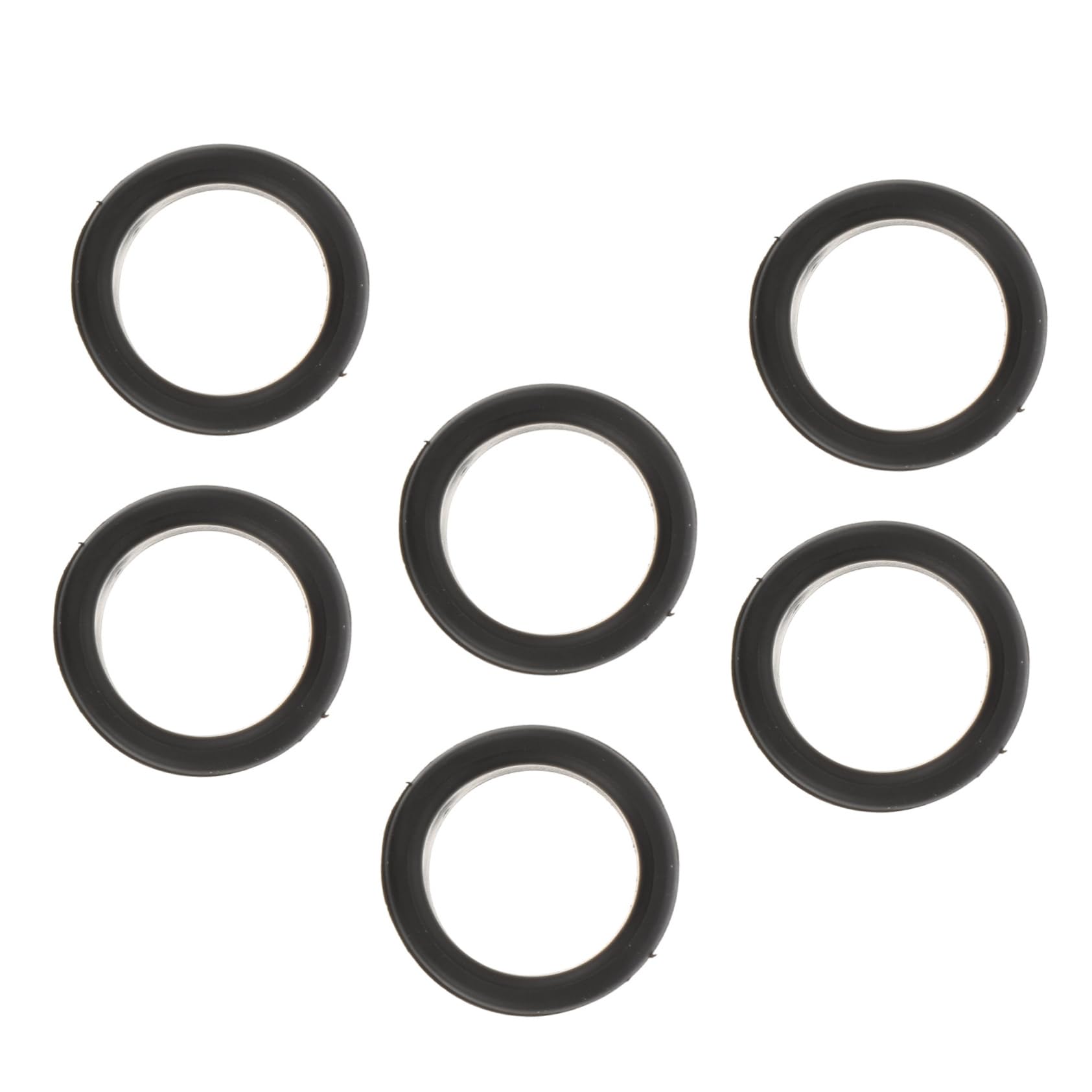 FRCOLOR6pcs Ring Soft Rubber Ring Black Hairdressing Hair Rings Pet Finger Ring Scissor Hand Ring Cover Non-Slip Grip Accessories Y1 Silica Gel