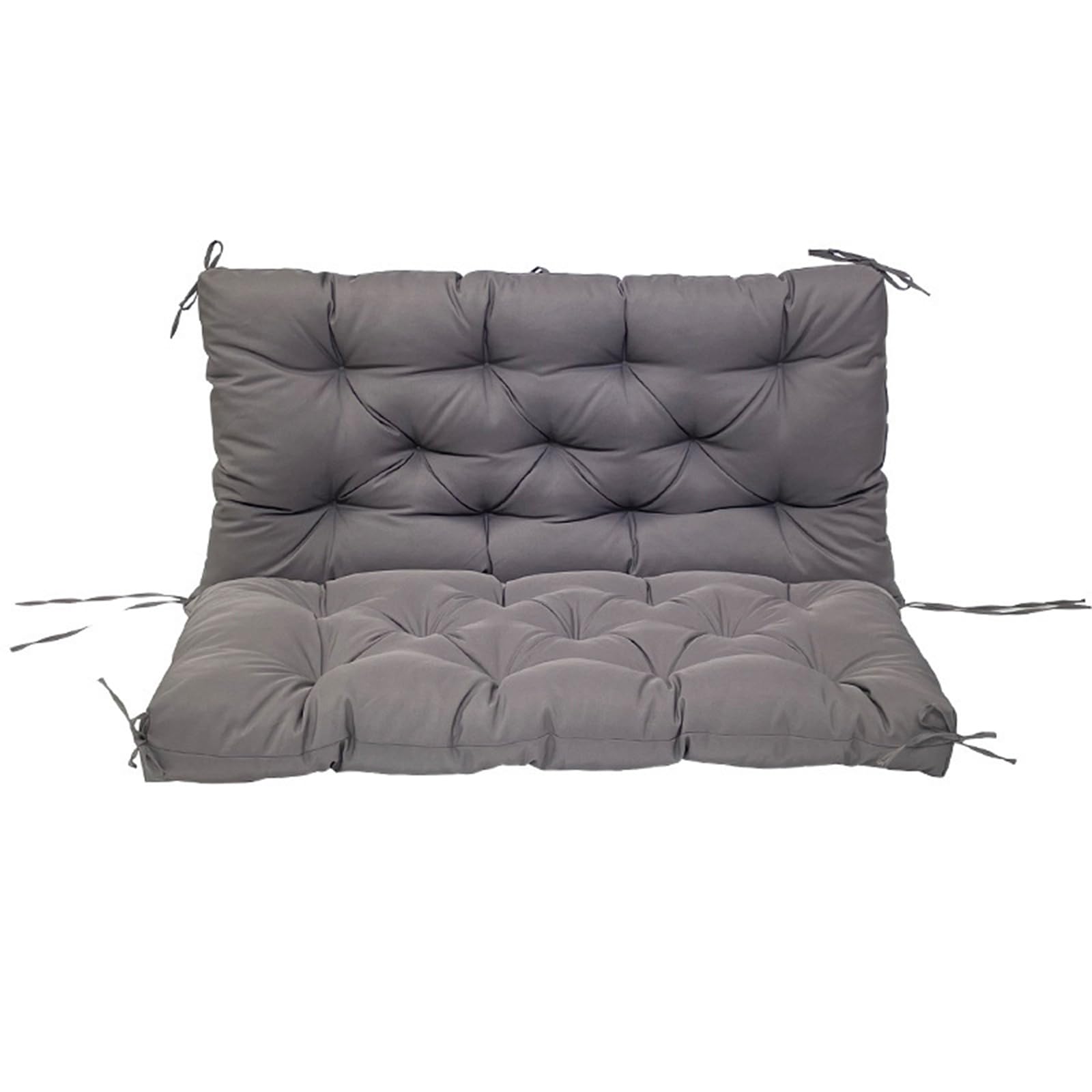 Cuscino di ricambio impermeabile per mobili da esterno, per giardino, portico, patio, divanetto, altalena, sedia a 2 posti, cuscino di ricambio con schienale, 91 x 100 cm