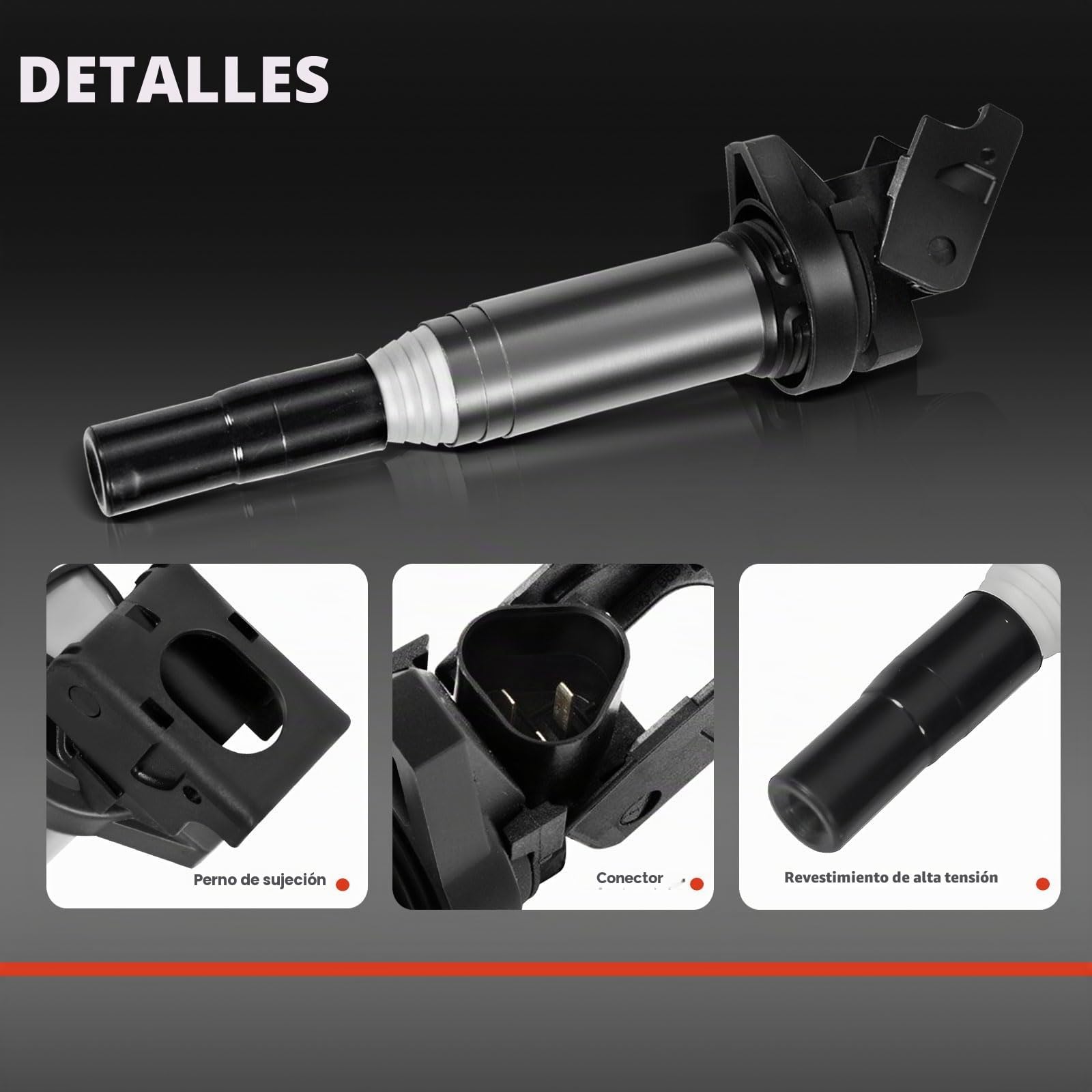 Frankberg 4 bobinas de encendido módulo de encendido 12137594937 | Compatible con: Fantasma, Serie 3 Convertible E46, Serie 3 Coupé E46, C5 Descanso TD_, 308 CC, Serie 5 Touring E39